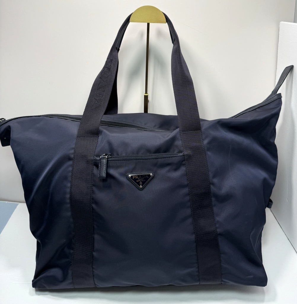 Prada Weekend Duffle Bag Tessuto with Saffiano Large #1
