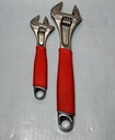 Snap On Tools 2pc 8" & 12" Soft Adjustable Wrench Foam Grip Set FADH8B & FADH12B used