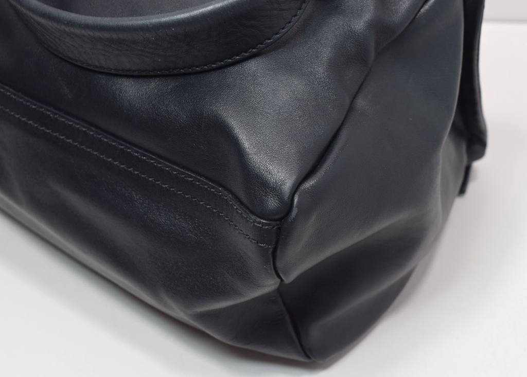 Givenchy Pandora Medium Black Leather Satchel Bag with Logo Strap – Pre-Owned #3