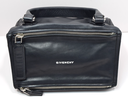 Givenchy Pandora Medium Black Leather Satchel Bag with Logo Strap – Pre-Owned with delivery