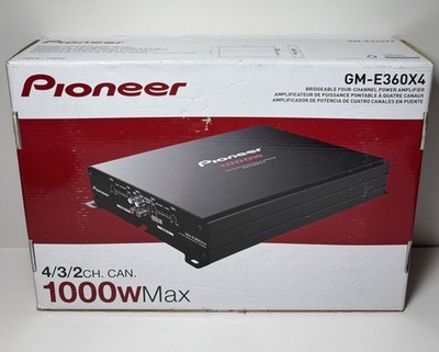 Pioneer GM-E360X4 Car Audio Amplifier, Class AB, 4-CH Bridgeable, 1000W MaxPower #1