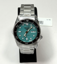 Seiko 5 Sport Automatic Green Dial Silver Tone Stainless Men's Watch SRPK33-New used