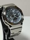 Casio G Shock GM2110D-2A metal G-Steel Men watch blue dial 49MM -Excellent used