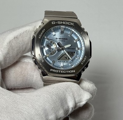 Casio G Shock GM2110D-2A metal G-Steel Men watch blue dial 49MM -Excellent #5