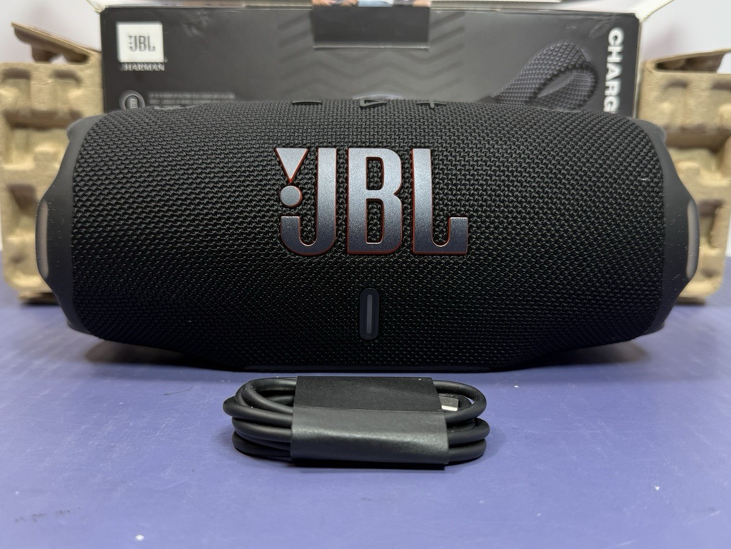 JBL Charge 6 Black Portable Bluetooth Speaker - Complete in Box Preowned #3