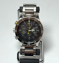 NIXON THE48-20 Chrono 200m Quartz Men's Watch Black Dial Analog From Japan-48MM used