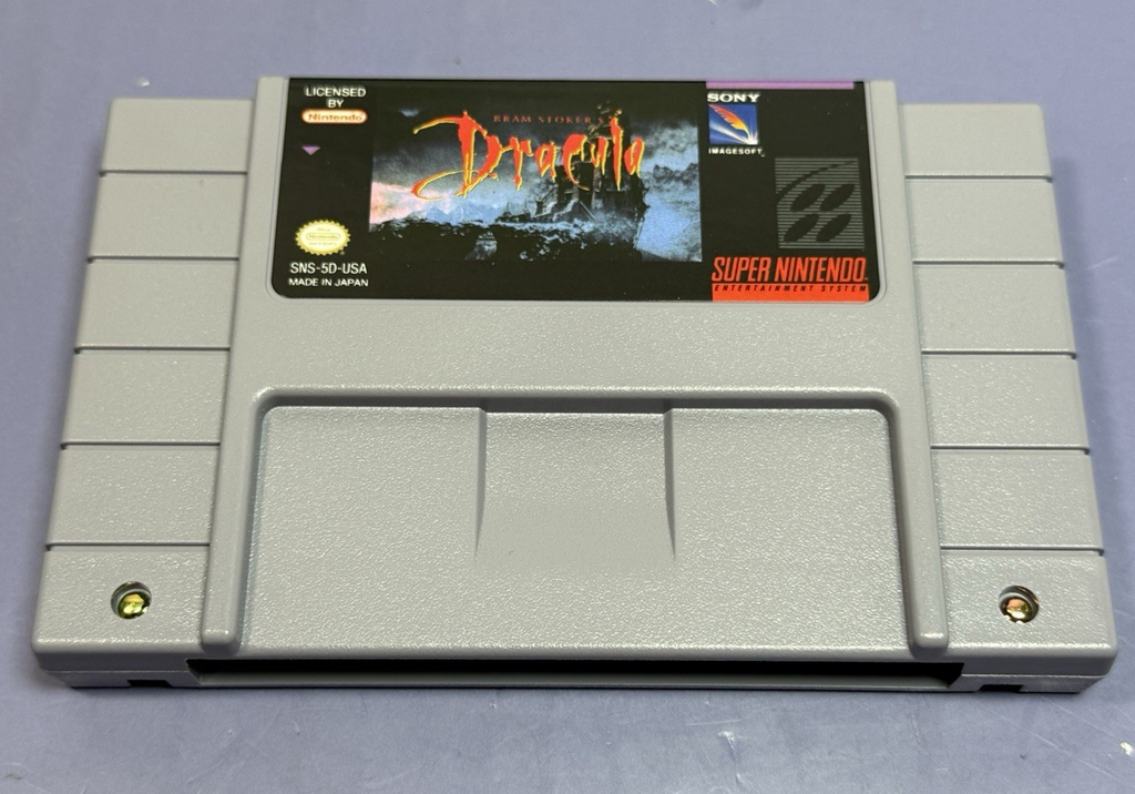 Super Nintendo SNES Game Bram Stokers Dracula CIB Complete - 100% Authentic! #1