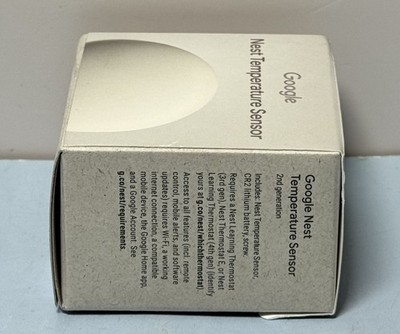 Google Nest Temperature 2nd Gen Sensor GA05552-US Porcelain-New Sealed #3