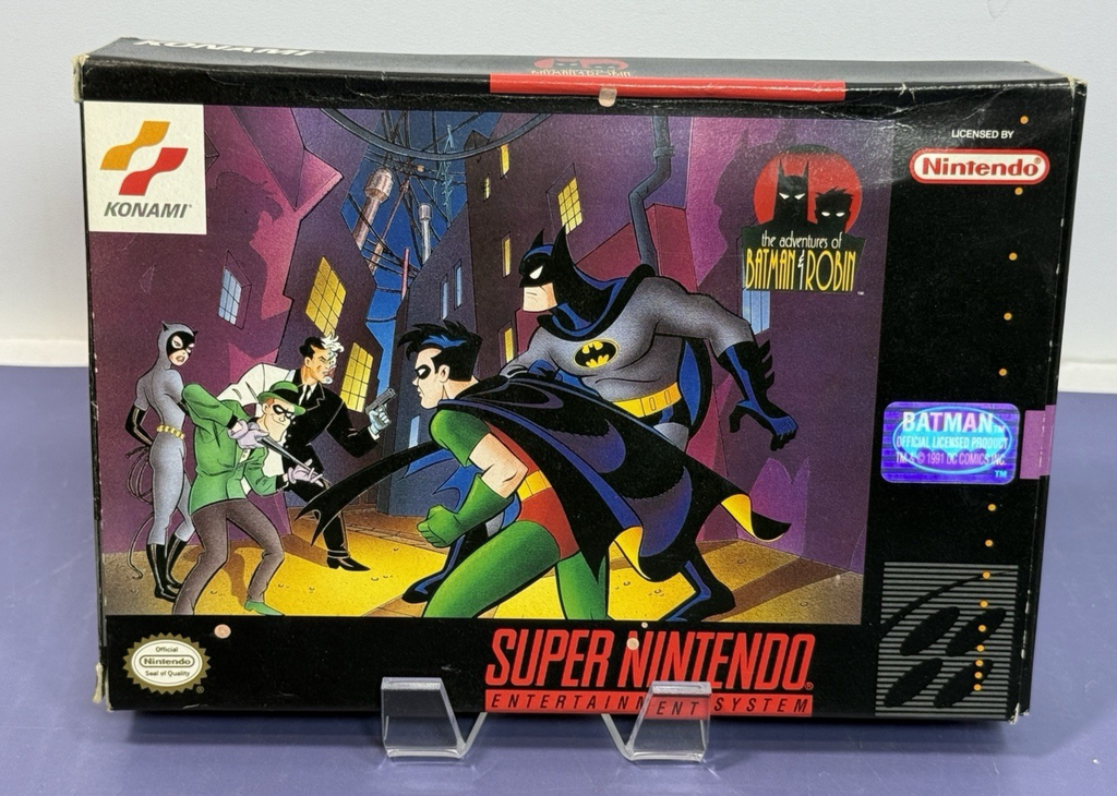 Adventures of Batman & Robin (SNES) Super Nintendo CIB Complete Box #11