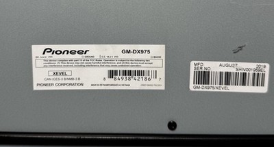 Pioneer GM-DX975 Class D 5 Channel Amplifier with Wired Bass Boost Remote #4