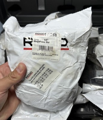 RIDGID 48553 MegaPress Pressing Jaw Kit 1/2"–2" Gas Pipe Tool Set - NEW #7