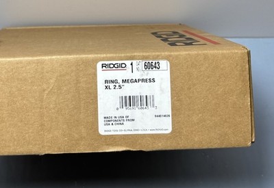 RIDGID 60643 MegaPress XL Press Jaw 2-1/2" Carbon Steel Pipe Tool – NEW Sealed #3