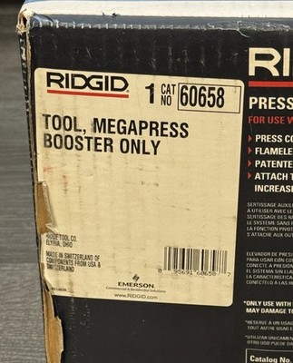 RIDGID 60658 MegaPress XL Press Booster Tool 2-1/2"–4" Pipe Pressing – NEW #5