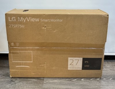 New LG My View 27" IPS UHD 60Hz Smart Monitor (HDMI, USB-C) - White 27SR75U-W #1