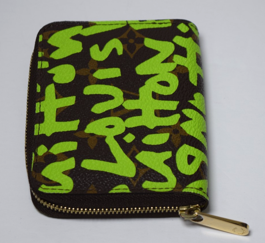 Louis Vuitton Limited Edit Very Green Graffiti Stephen Sprouse Zippy Coin Purse #6