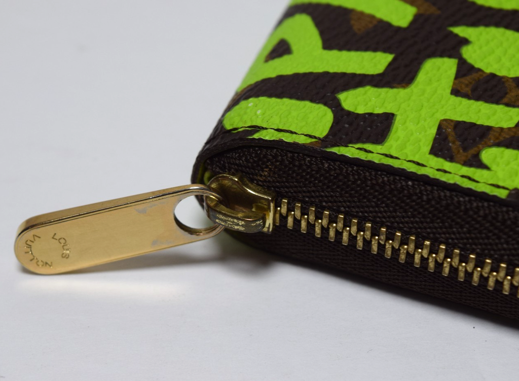 Louis Vuitton Limited Edit Very Green Graffiti Stephen Sprouse Zippy Coin Purse #9