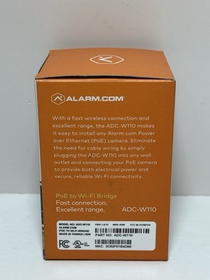 ALARM.COM ADC-W110 PoE to WiFi Bridge -Brand New #3