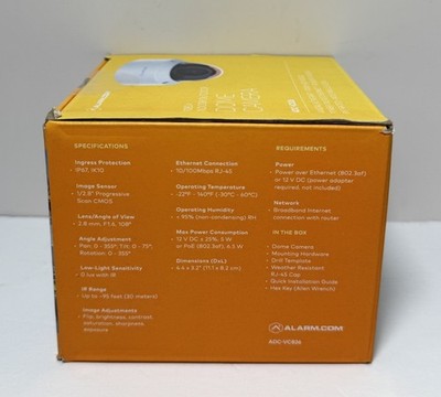 Alarm.com Indoor/Outdoor 1080p ADC-VC826 Dome Camera -New #3