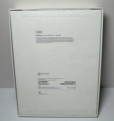 Apple iPad Pro 13" M4 Chip 256GB WiFi + 5G Unlocked Space Black, 100% batt #1