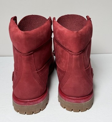 Timberland A1JGJ  Red Waterproof Women's Size 9.5 Boots -New #4