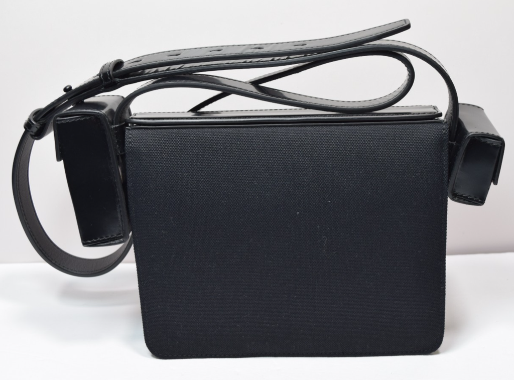 Salvatore Ferragamo Combo Bag Enamel Cross Body Bag In Black Leather #2