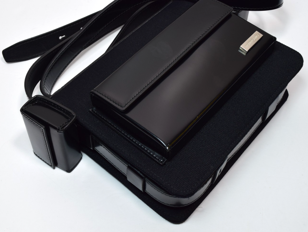 Salvatore Ferragamo Combo Bag Enamel Cross Body Bag In Black Leather #4