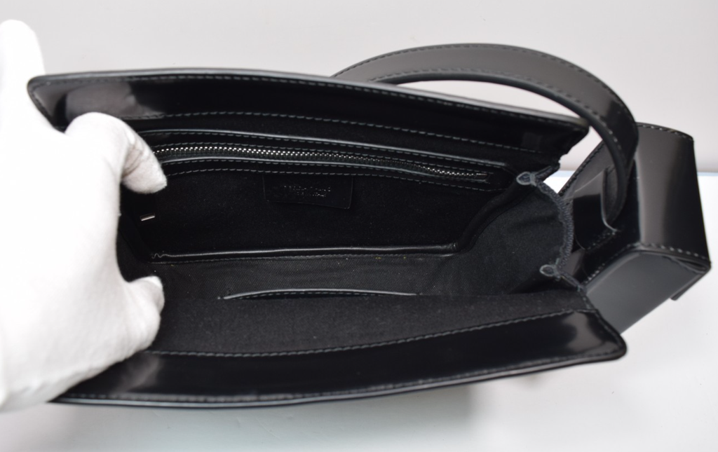 Salvatore Ferragamo Combo Bag Enamel Cross Body Bag In Black Leather #9