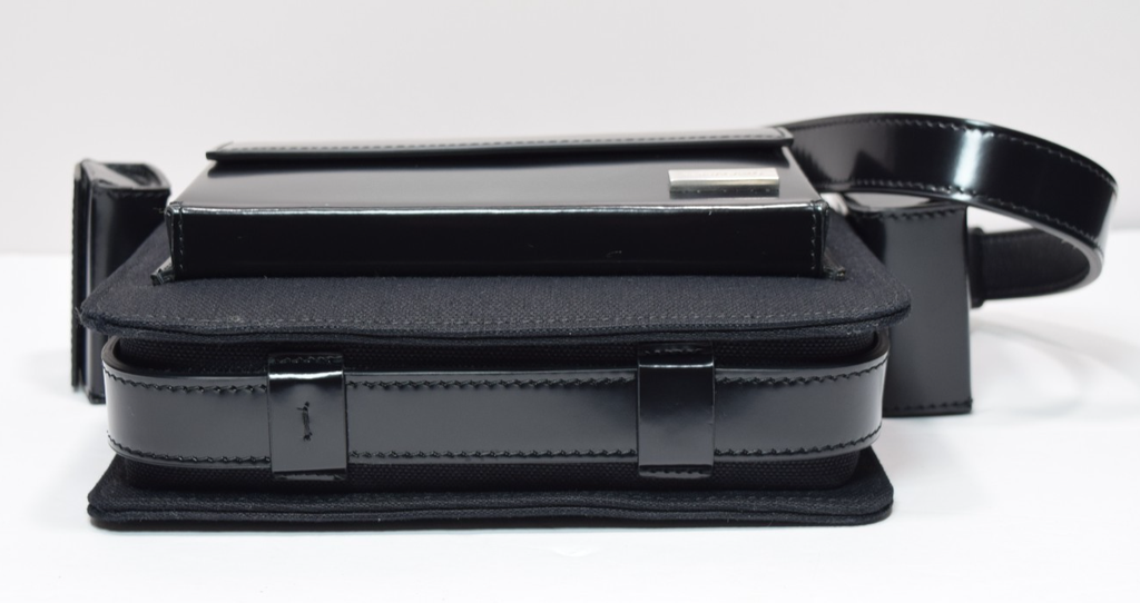 Salvatore Ferragamo Combo Bag Enamel Cross Body Bag In Black Leather #13