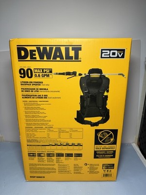 New - DEWALT Lithium-Ion Battery Backpack Sprayer DXSP190681B-Tool only #2