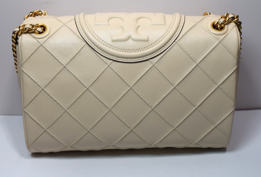 Tory Burch New Cream Soft Fleming Convertible Shoulder Bag #1