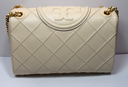 Tory Burch New Cream Soft Fleming Convertible Shoulder Bag used
