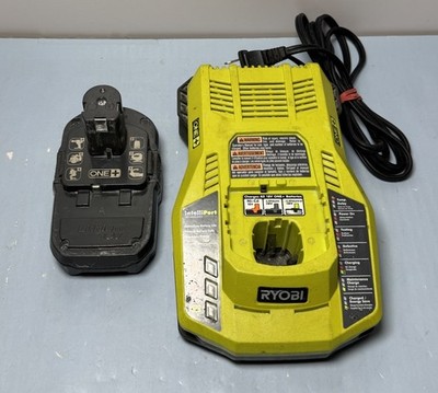 Ryobi ONE+ 18V Tool Lot  Circular Saw, Recip Saw, Charger & P102 Battery #8