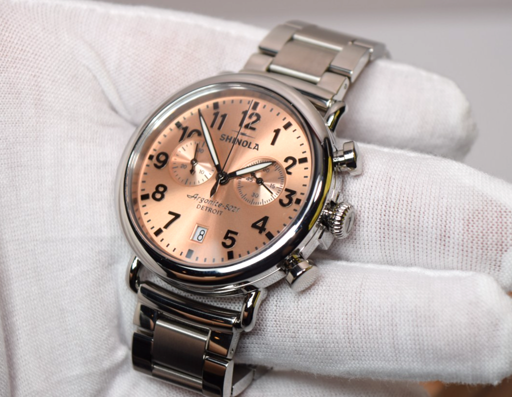 Shinola Runwell Chrono Copper Dial 41mm Men's Watch #2