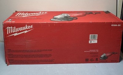 Milwaukee 6088-30 120 AC/DC 15 Amp 7"/9" Large Angle Grinder with Flange-New #4