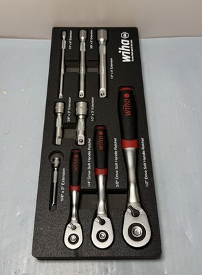 Wiha 33388 9 Piece SoftFinish Ratchet Tray Set #1