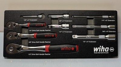 Wiha 33388 9 Piece SoftFinish Ratchet Tray Set #2