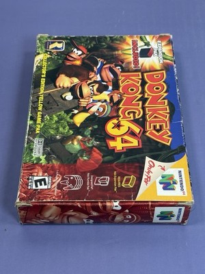 Donkey Kong 64 (Nintendo 64 1999) Yellow Cartridge CIB + Expansion Pack Complete #9