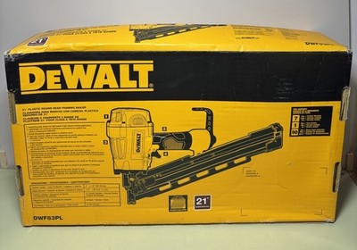 DEWALT DWF83PL 21 Degree Plastic Round Head Framing Nailer Pneumatic -New #1