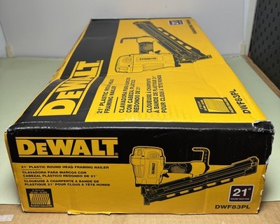 DEWALT DWF83PL 21 Degree Plastic Round Head Framing Nailer Pneumatic -New #3