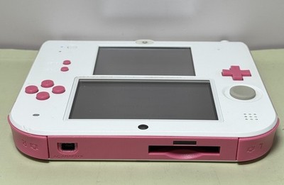 Nintendo 2DS Handheld Game Console FTR-001 Pink/White w/Charger/64GB #4