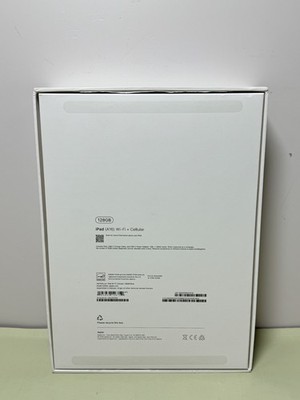 Apple iPad A16 - A3355 128GB Wi-Fi + Cell Unlocked 100% Batt 3 cycles #1