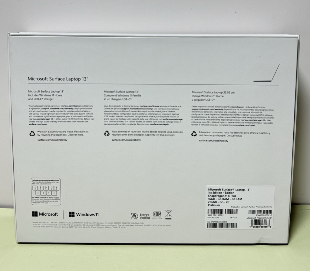 Microsoft Surface Copilot+ PC 13" Touch Snapdragon X Plus 16GB/256B -New Sealed #2