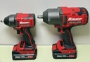 Bauer 20V Brushless Tool Lot 3/8" & 1/2" Impact Wrench, Grinder, 2 Batts/Charger used