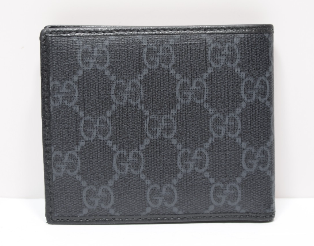Gucci Bifold Wallet w/ Interlocking G In Black Supreme #1