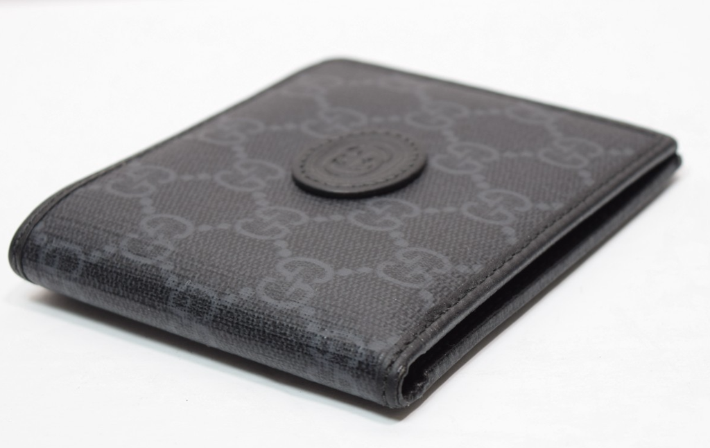 Gucci Bifold Wallet w/ Interlocking G In Black Supreme #4