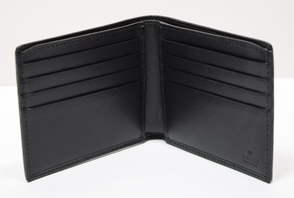 Gucci Bifold Wallet w/ Interlocking G In Black Supreme #6