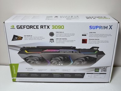 MSI RTX 3090 SUPRIM X 24GB GDDR6X Graphics Card | Tested GPU w/ Box #1