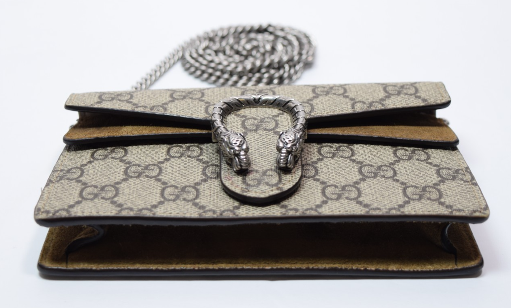 Gucci Dionysus GG Supreme Super Mini Bag Beige Canvas #1