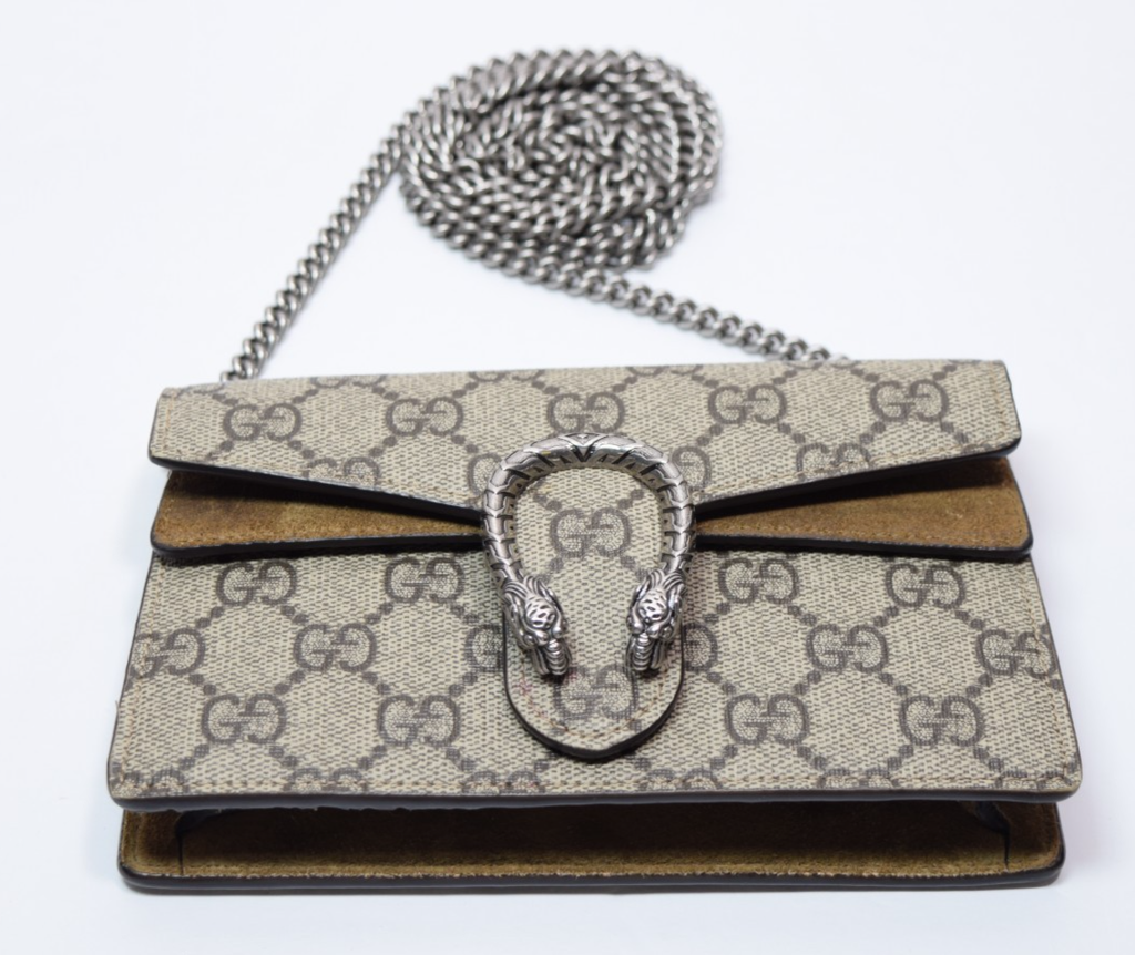 Gucci Dionysus GG Supreme Super Mini Bag Beige Canvas #4