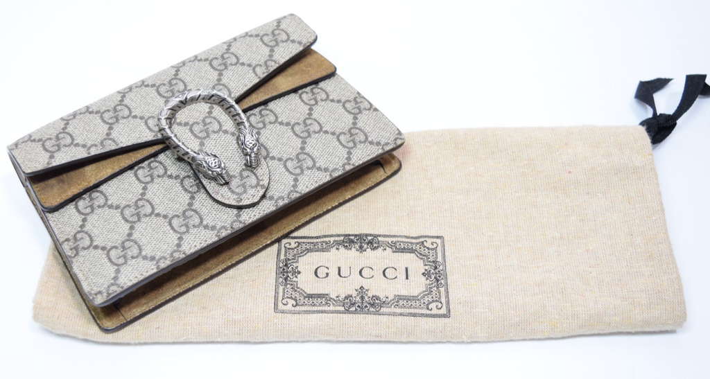 Gucci Dionysus GG Supreme Super Mini Bag Beige Canvas #14
